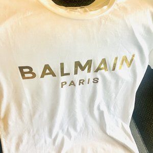 Balmain white t shirt
